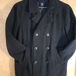 Men's GAP Wool Peacoat Double Breasted - Large